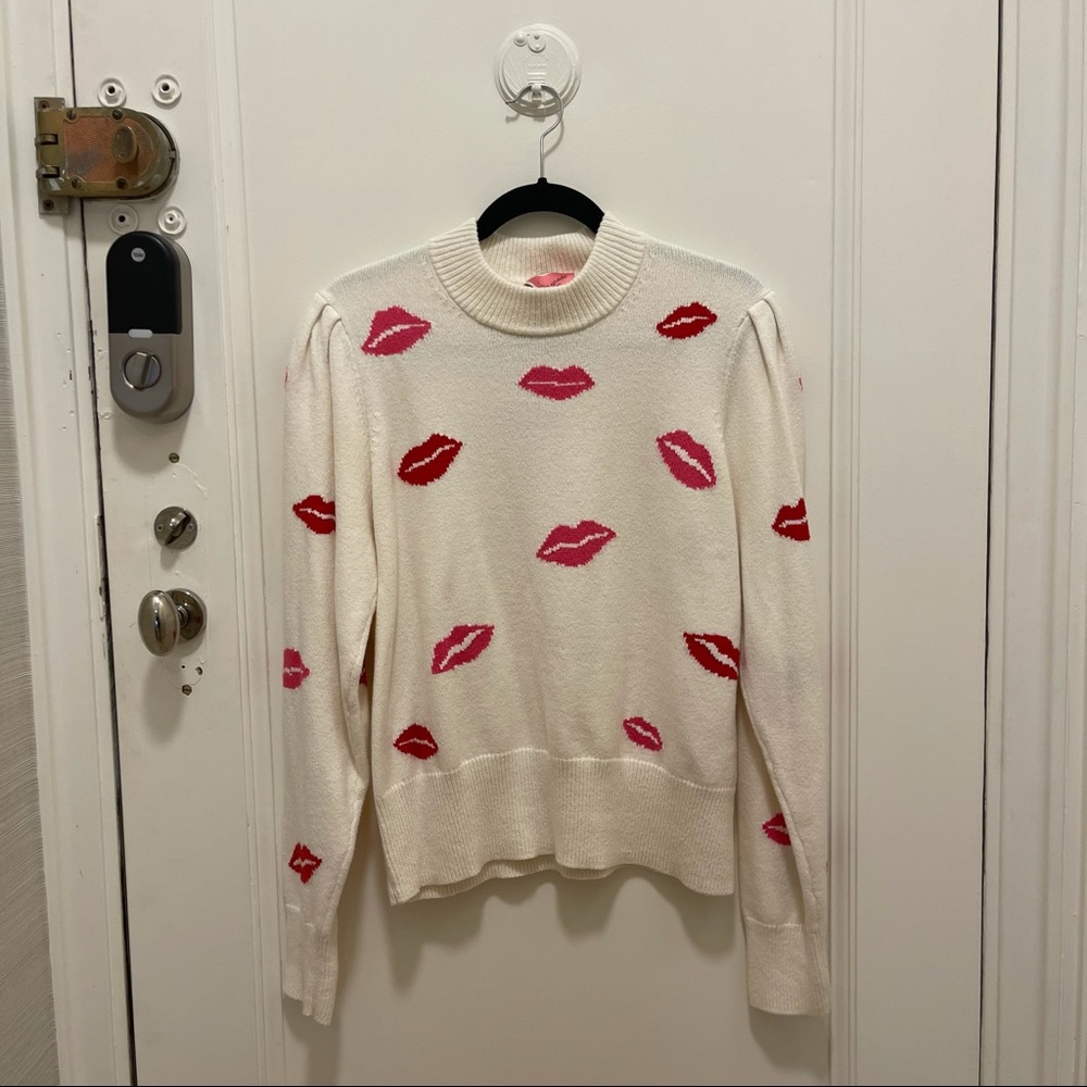 kate spade lips sweater